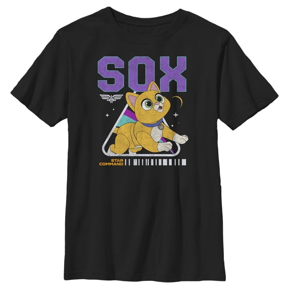 Boy's Lightyear Playful Sox Graphic Tee Black / 1 Large