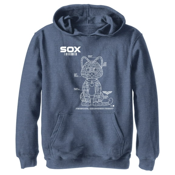 Boy's Lightyear Sox Blueprint  Pull Over Hoodie Navy Blue Heather Small