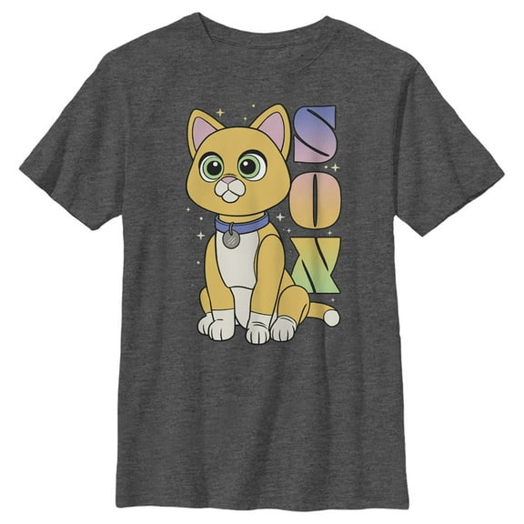 Boy's Lightyear Sox Portrait  Graphic Tee Charcoal Heather X Large