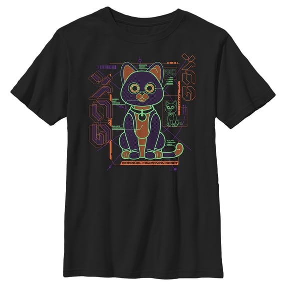 Boy's Lightyear Sox Schematic Graphic Tee Black / 2 X Small