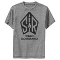 thumbnail image 1 of Boy's Lightyear Star Command Large Logo  Performance Graphic Tee Charcoal Heather / Command Logo X Large, 1 of 4