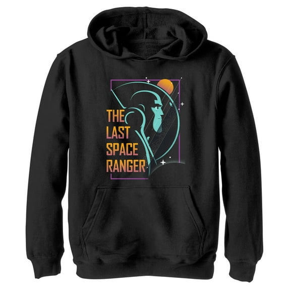 Boy's Lightyear The Last Space Ranger Pull Over Hoodie Black Medium