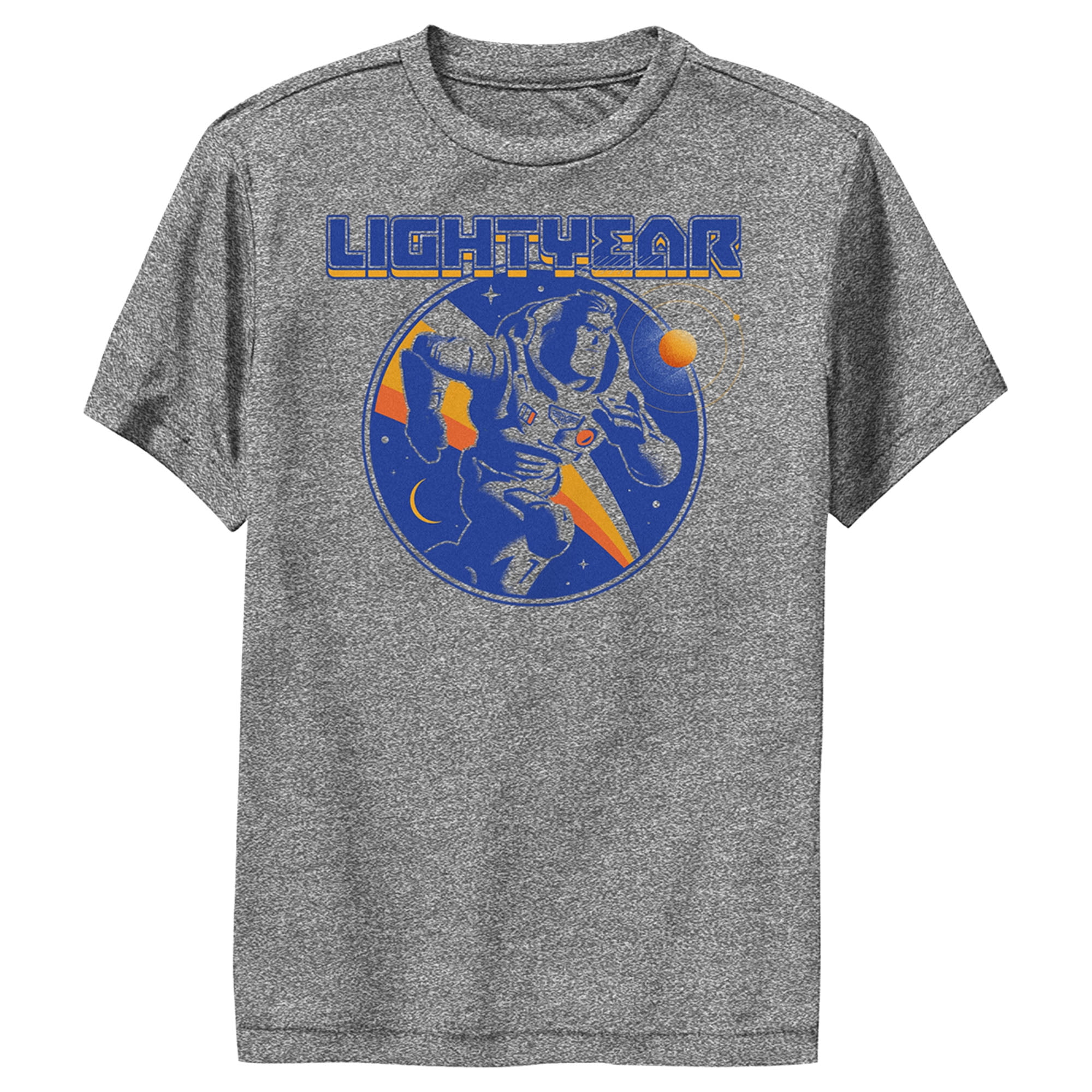 Boy's Lightyear Vintage Buzz Running In Space Performance Graphic Tee ...