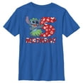 thumbnail image 1 of Boy's Lilo & Stitch 5th Birthday Hula Dance Graphic Tee Royal Blue Large, 1 of 5