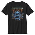 thumbnail image 1 of Boy's Lilo & Stitch 80s Rocker Stitch Graphic Tee Black Medium, 1 of 5