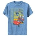thumbnail image 1 of Boy's Lilo & Stitch Adventure Explorer Performance Graphic Tee Royal Blue Heather Medium, 1 of 4