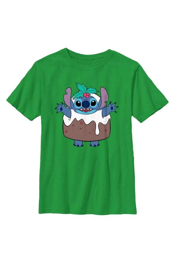Boy's Lilo & Stitch Alien Cake Graphic Tee Kelly Green Medium