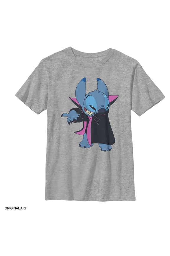 Boy's Lilo & Stitch Alien Vampire Graphic Tee Athletic Heather Medium