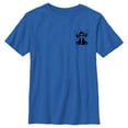 thumbnail image 1 of Boy's Lilo & Stitch Black and White Sketch Stitch  Graphic Tee Royal Blue Medium, 1 of 5