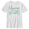 thumbnail image 1 of Boy's Lilo & Stitch Blue and Red Ohana means Family  Graphic Tee White X Small, 1 of 4