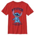 thumbnail image 1 of Boy's Lilo & Stitch Causing Trouble Since 2003  Graphic Tee Red X Small, 1 of 4