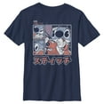 thumbnail image 1 of Boy's Lilo & Stitch Comic Book Panels Graphic Tee Navy Blue X Large, 1 of 4
