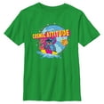 thumbnail image 1 of Boy's Lilo & Stitch Cosmic Attitude  Graphic Tee Kelly Green X Large, 1 of 4