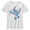 thumbnail image 1 of Boy's Lilo & Stitch Cupid Stitch With Heart Arrows  Graphic Tee White X Small, 1 of 4
