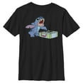 thumbnail image 1 of Boy's Lilo & Stitch DJ Record Scratch Master  Graphic Tee Black Large, 1 of 5