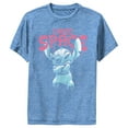 thumbnail image 1 of Boy's Lilo & Stitch Distressed I Need Space Performance Graphic Tee Royal Blue Heather Medium, 1 of 4