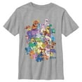 thumbnail image 1 of Boy's Lilo & Stitch Experiment Compilation Graphic Tee Athletic Heather Large, 1 of 5