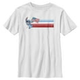 thumbnail image 1 of Boy's Lilo & Stitch Flying the American Flag Graphic Tee White Large, 1 of 4