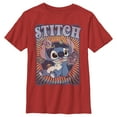 thumbnail image 1 of Boy's Lilo & Stitch Groovy Planets Stitch  Graphic Tee Red X Large, 1 of 4