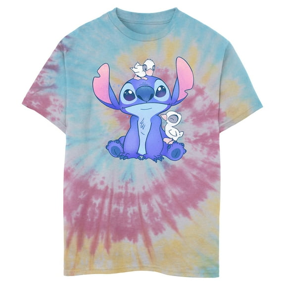 Boy's Lilo & Stitch Hanging with Ducks  Graphic T-Shirt