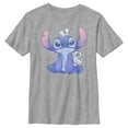 thumbnail image 1 of Boy's Lilo & Stitch Hanging with Ducks  Graphic Tee Athletic Heather X Large, 1 of 5