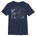 thumbnail image 1 of Boy's Lilo & Stitch Hawaiian Rollercoaster Ride Outline  Graphic Tee Navy Blue Medium, 1 of 4