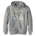thumbnail image 1 of Boy's Lilo & Stitch Ice Cream & Best Friends  Pull Over Hoodie Athletic Heather Medium, 1 of 4