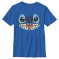 thumbnail image 1 of Boy's Lilo & Stitch Large Face Stitch Graphic Tee Royal Blue Small, 1 of 5