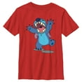 thumbnail image 1 of Boy's Lilo & Stitch Monster Stitch Graphic Tee Red Medium, 1 of 4