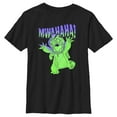 thumbnail image 1 of Boy's Lilo & Stitch Mwahaha Halloween Horror  Graphic Tee Black Large, 1 of 5