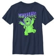 thumbnail image 1 of Boy's Lilo & Stitch Mwahaha Halloween Horror  Graphic Tee Navy Blue X Small, 1 of 4