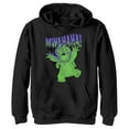 thumbnail image 1 of Boy's Lilo & Stitch Mwahaha Halloween Horror  Pull Over Hoodie Black Small, 1 of 4