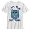 thumbnail image 1 of Boy's Lilo & Stitch My Spirit Animal  Graphic Tee White X Small, 1 of 4