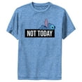 thumbnail image 1 of Boy's Lilo & Stitch Not Today Tired Stitch Performance Graphic Tee Royal Blue Heather X Large, 1 of 4