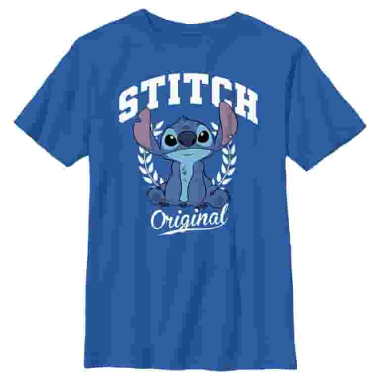 【Rest&Recreation】25HS★RS LOGO STITCH T-SHIRT Boy's Lilo & Stitch Original Collegiate Stitch Graphic Tee