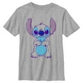 thumbnail image 1 of Boy's Lilo & Stitch Outlined Stitch Sketch Graphic Tee Athletic Heather X Large, 1 of 5
