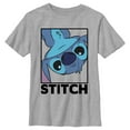 thumbnail image 1 of Boy's Lilo & Stitch Peekaboo Stitch Portrait Graphic Tee Athletic Heather X Large, 1 of 5