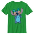 thumbnail image 1 of Boy's Lilo & Stitch Pineapple Glasses Stitch Graphic Tee Kelly Green Small, 1 of 4