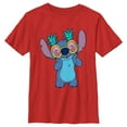 thumbnail image 1 of Boy's Lilo & Stitch Pineapple Glasses Stitch Graphic Tee Red X Large, 1 of 4