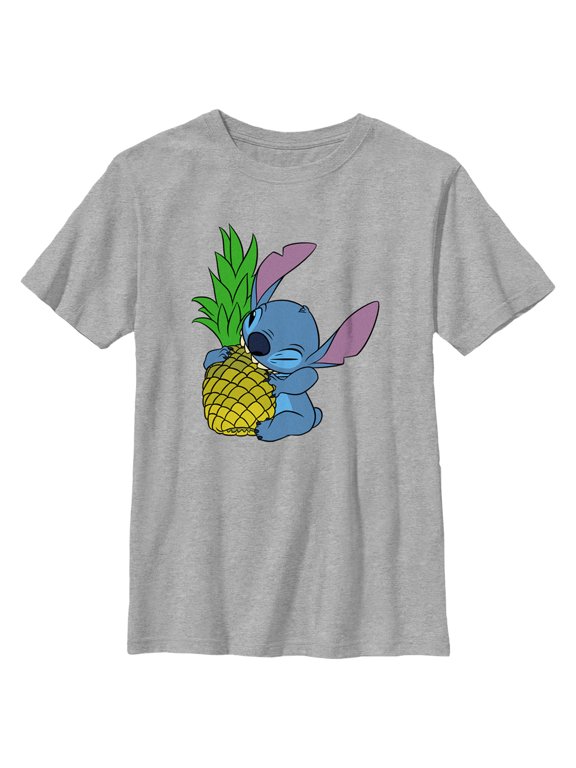 Boy's Lilo & Stitch Pineapple Lover Stitch Graphic Tee Athletic Heather Small