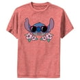 thumbnail image 1 of Boy's Lilo & Stitch Red Sunglasses Stitch Performance Graphic Tee Red Heather Large, 1 of 4