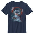 thumbnail image 1 of Boy's Lilo & Stitch Red and Blue Gamer  Graphic Tee Navy Blue Medium, 1 of 4