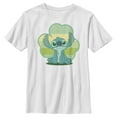 thumbnail image 1 of Boy's Lilo & Stitch Retro Shamrock Pride  Graphic Tee White Small, 1 of 4