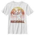 thumbnail image 1 of Boy's Lilo & Stitch Rock & Roll Sunset  Graphic Tee White Small, 1 of 4
