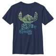 thumbnail image 1 of Boy's Lilo & Stitch Silhouette Stitch  Graphic Tee Navy Blue Large, 1 of 4