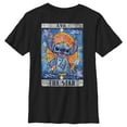 thumbnail image 1 of Boy's Lilo & Stitch Star Tarot Card  Graphic Tee Black Medium, 1 of 5