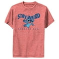 thumbnail image 1 of Boy's Lilo & Stitch Stay Weird Forever Fun  Performance Graphic Tee Red Heather Large, 1 of 4