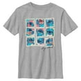 thumbnail image 1 of Boy's Lilo & Stitch Stay Weird Portraits Graphic Tee Athletic Heather Large, 1 of 5