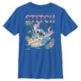 thumbnail image 1 of Boy's Lilo & Stitch Surfing Stitch Graphic Tee Royal Blue X Large, 1 of 5
