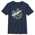 thumbnail image 1 of Boy's Lilo & Stitch Tropical Waves  Graphic Tee Navy Blue Medium, 1 of 4